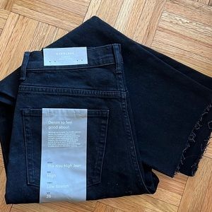 Everlane The Way High Jean in Black